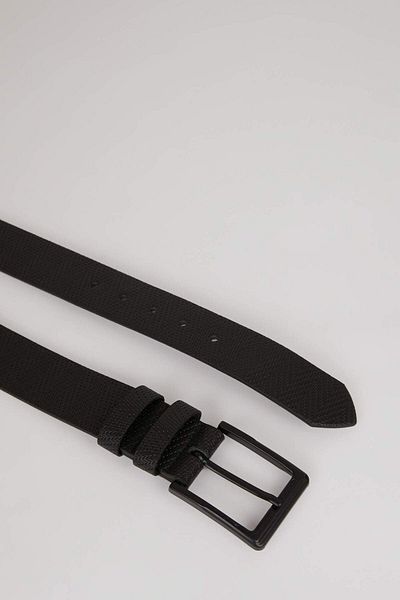 DeFacto Men's Rectangular Buckle Faux Leather Jean Belt M4106Azns