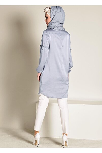 Alvina MANŞETLERİ LASTİKLİ SATEN TUNİK 4334