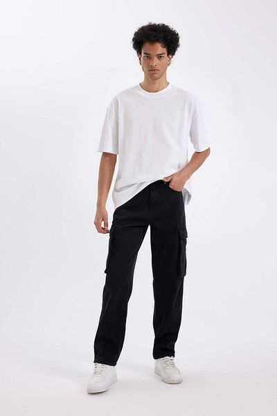 DeFacto Pantaloni de jeans cu picioare largi Relax Fit C9500AX24WN