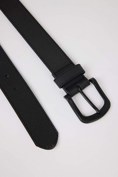 DeFacto Men's Oval Buckle Faux Leather Casual Belt S4211Azns