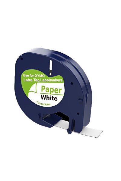 Choice5 Black on White 91200 1PK Compatible Dymo LetraTag White Label Tape 91...