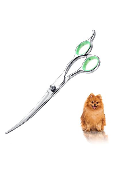 Choice light green Pet Hair Scissors Grooming Stainless Steel Dog Scissors Pets Shears Animal Cutting Feet