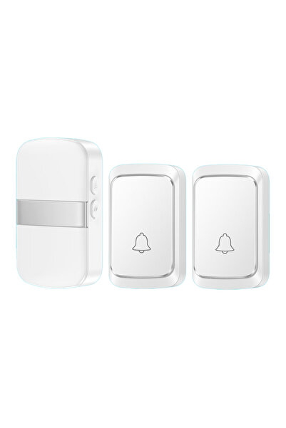 Choice Silver 2B1R Wireless Smart Doorbell Home Welcome Door Bell 300M/984 FT...