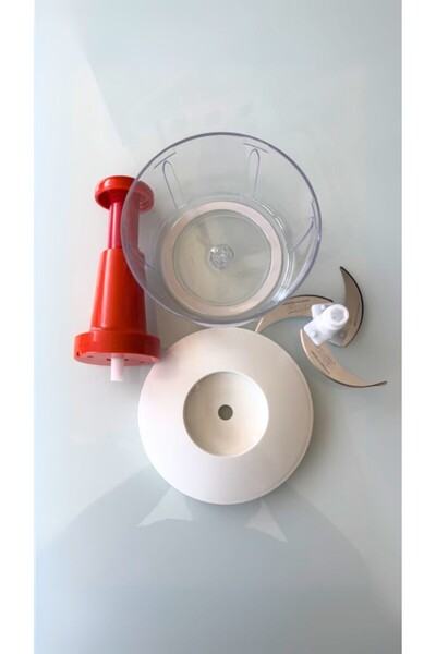 Saban Three Blade Manual Hand Rondosu - Vegetable Fruit Chopper & Shredder Red