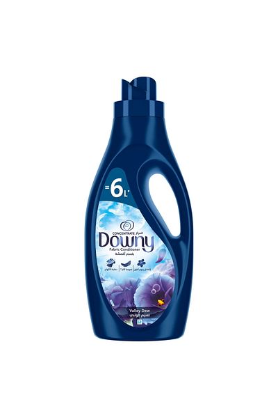 downy مُنعّم الأقمشة المُركّز برائحة وادي ديو، 2 لتر، انتعاش يدوم طويلًا ونعومة تُضفي على الأقمشة