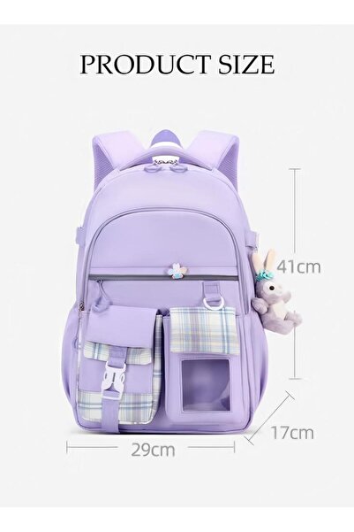 Generic Girl's School Backpacks Multi-pocket Large Capacity School Bag