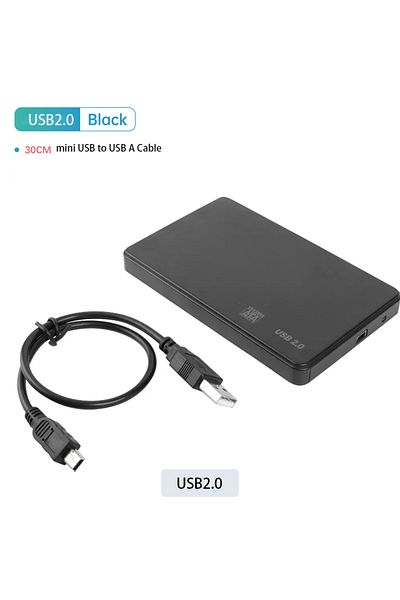 IRhasta USB2.0 HDD Case 2.5" SATA to USB3.0 HDD Enclosure Mobile Hard Drive Cases for SSD External Storage H
