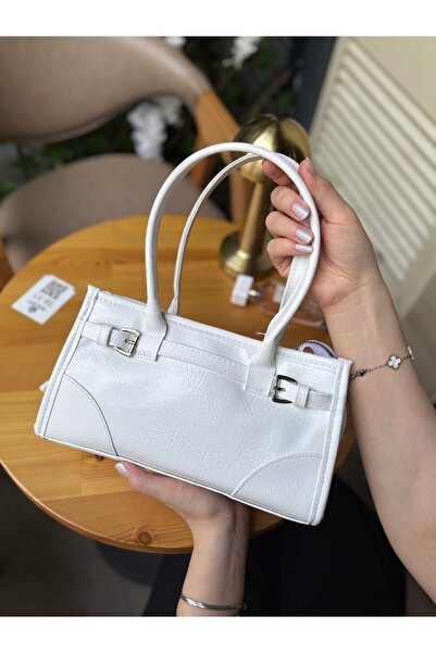 bahwar Women's Stylish Arm Bag White