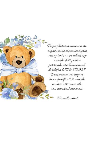 TUDIMAR Ursulet Personalizat Cu Numele Dorit