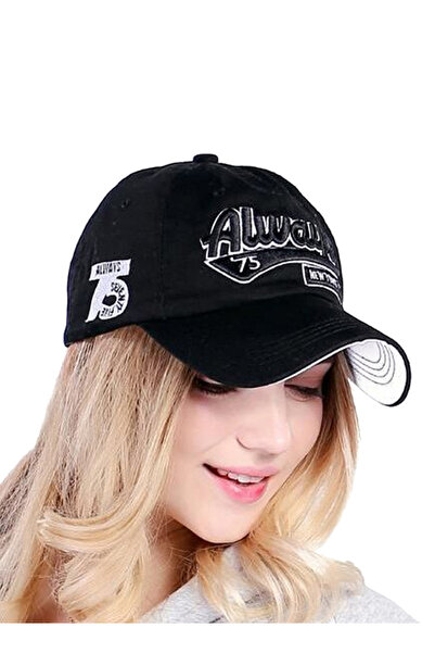 Generic Pure Cotton Baseball Hat With Letter Embroidery Always75 3D Embroidered Hat