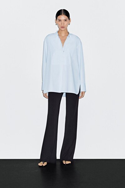 Massimo Dutti Hakim yaka ve önlüklü gömlek