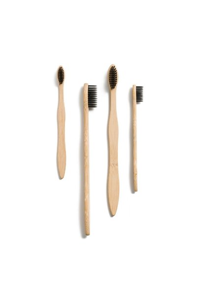 Ba der 100% Natural Children's Bamboo Toothbrush_Black Color_Soft_Soft_Single