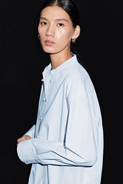 Massimo Dutti Hakim yaka ve önlüklü gömlek