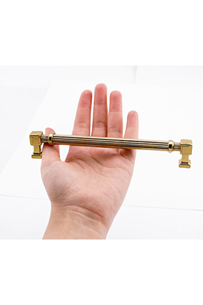 Badem10 Mâner metalic Talas Gold Line 224 mm 22,4 cm Sertar de mobilier Dulap de bucătărie Mâner de ușă dulap