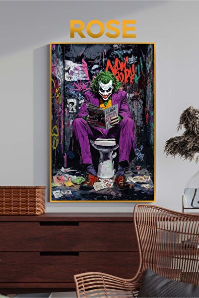 bds art sanatı evinize taşır Pop-Art Joker LED Işıklı Cam Tablo