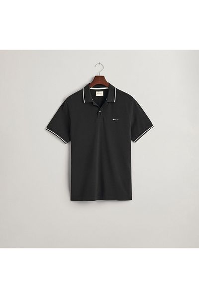 Gant Men's Black Regular Fit Polo