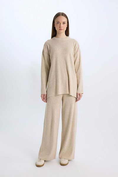 DeFacto Relax Fit Rundhalsausschnitt Basic Plain Knitwear Tunika Pullover E2938ax24wn