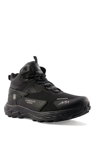 lumberjack 101386637 Burk Black-Black Men's Waterproof Outdoor Boots