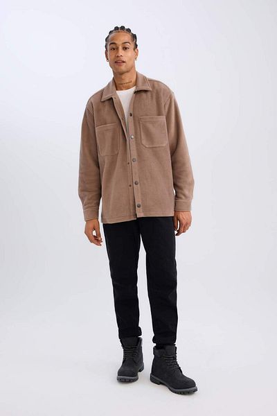DeFacto Relax Fit Fleece-Langarmshirt A4782AX24WN