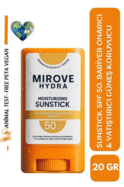 mırove MIROVE HYDRA SUNSTICK 50+SPF GÜNEŞ KREMİ