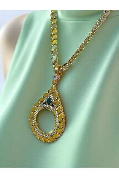 stainless steell Persearpa / Pullu Zincir 60 Cm – Yeşil