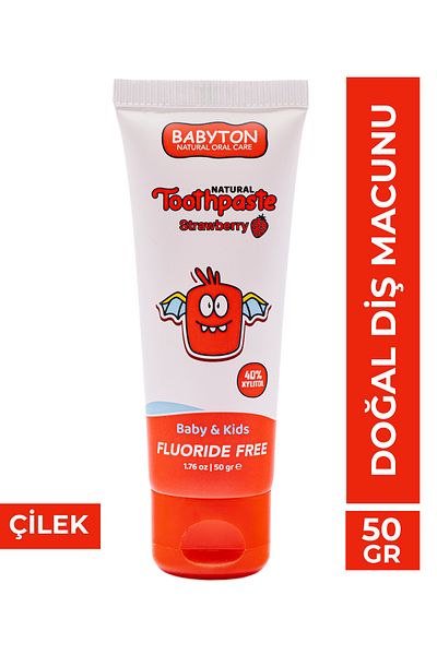BABYTON Natural Strawberry Flavored Toothpaste