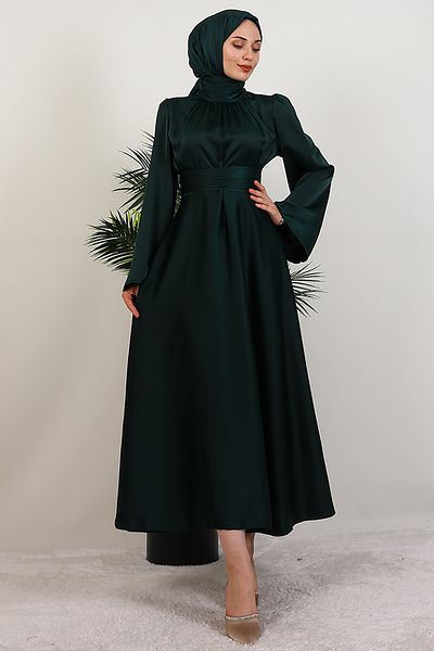 GİZ AGİYİM Rochie Nazli Hijab Smarald