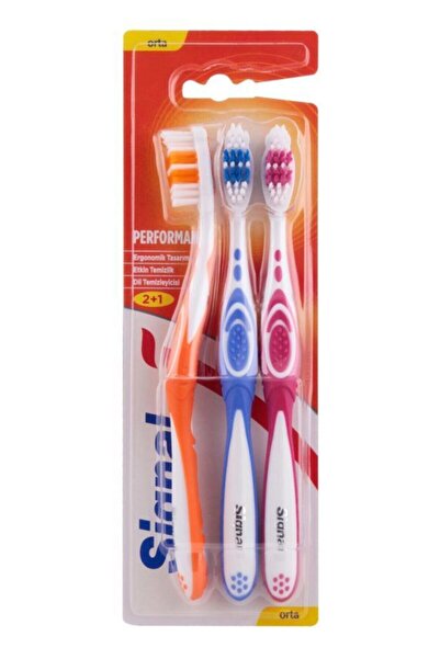 Signal Performance Effective Teeth Cleaning Toothbrush 2+1