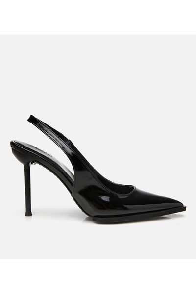 Hotiç Pantofi cu toc deschis pe spate Black Stone de damă