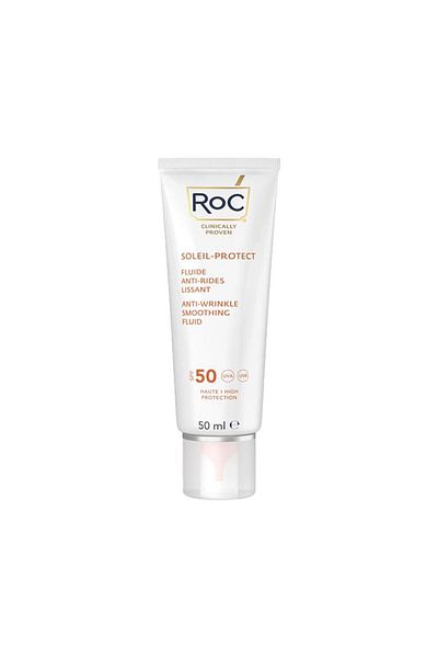Roc كريم الشمس السائل المضاد للتجاعيد من سوليل بروتكت 50 فاكتور 50 مل