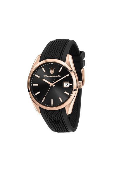 Maserati R8851151002 Silicone Cord 5 Atm Water Resistant Black Color Men Wrist Watch