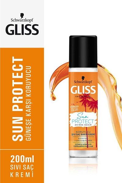 Gliss Schwarzkopf Gliss Sun Protect Sun Protection Leave-in Liquid Conditioner 200 Ml