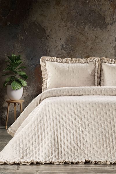 ZEBRA CASA Кувертюра за легло Lima Double Beige