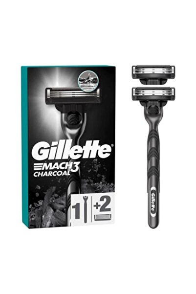Gillette Mach 3 Charcoal Yedekli Tıraş Makinesi