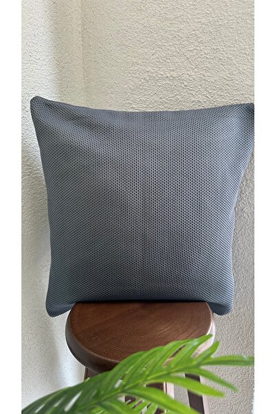 Decamor home Husă de pernă în relief cu model matlasat albastru indigo 1 buc