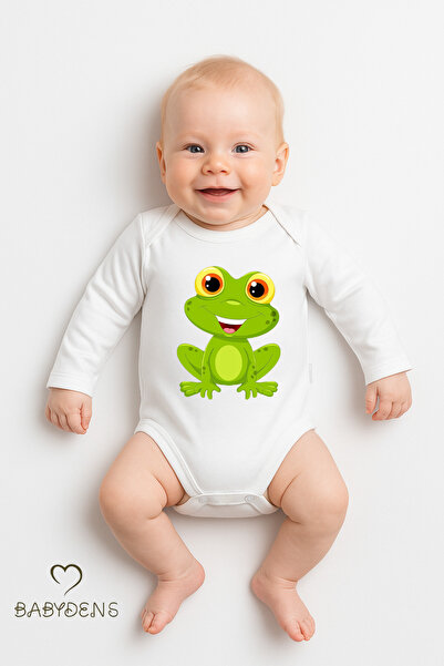 BABYDEN'S بدلة أطفال بأكمام طويلة من القطن بنسبة 100% مع شكل حيوان لطيف، ملاب...