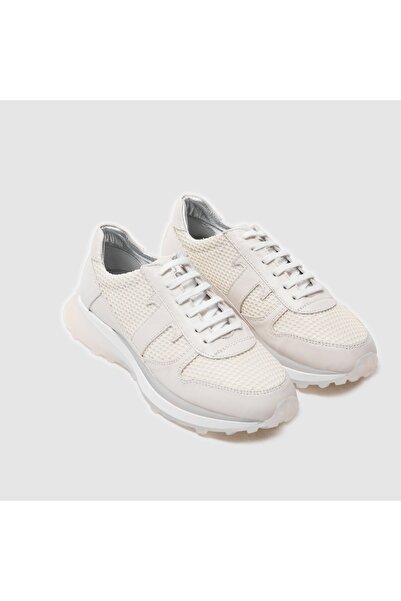 TOGO İnci Beyazı File Detaylı Kadın Spor Ayakkabı [060075]