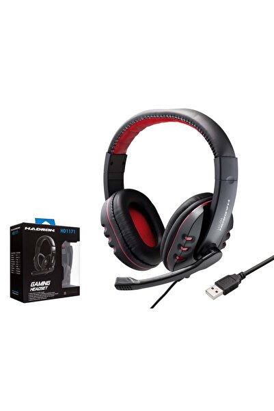 HADRON Hd1171 Oyuncu Kulaklığı Usb Ps4 Siyah-Kırmızı