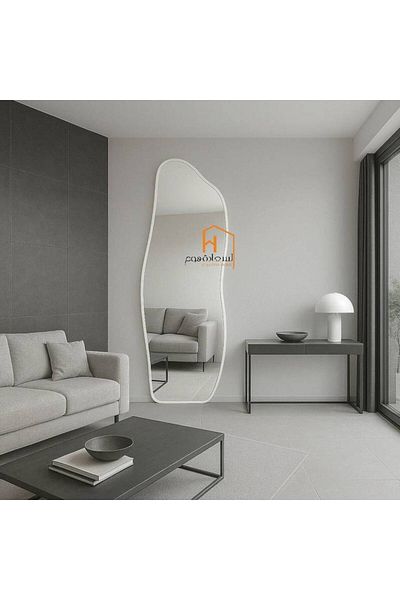 Al Saada Home Limited Quantity Mirror Stand - White -160*70