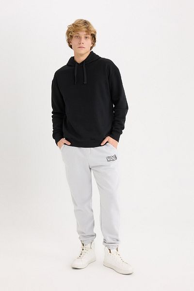 DeFacto Marvel Logo Only Pantaloni de sport cu croiala normală, cu șireturi, cu buzunare C6514AX24AU