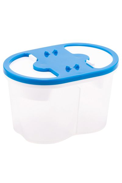 Bigpoint Brush Washing Water Container 2 Compartments Blue