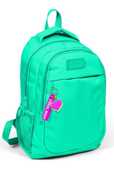 Coral High Rucsac cu trei compartimente verde apă pentru copii 14395