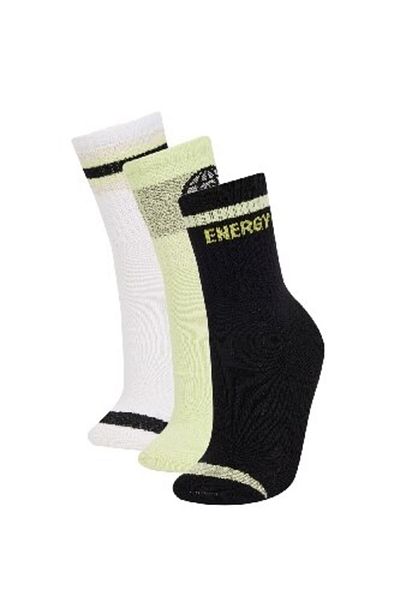 DeFacto Boy's 3-Piece Cotton Long Socks D8125A8Ns