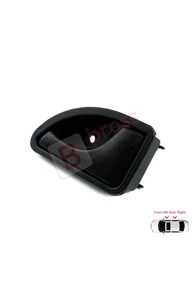 Bross Otomotiv Right Inner Door Release Handle Black Compatible for Renault Kangoo Mk1 Twingo I Nissan Kubistar X76 8200259376