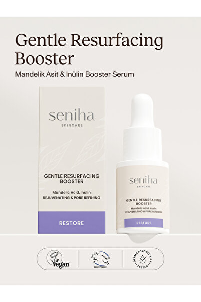 Seniha Skincare Gentle Resurfacing Booster I Mandelik Asit I Pürüzsüzleştirici Serum I Kuru ve Dengeli Cilt Tipi