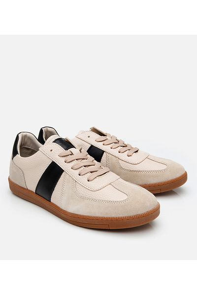 Hotiç Men's Suede Leather Beige Sports Shoes