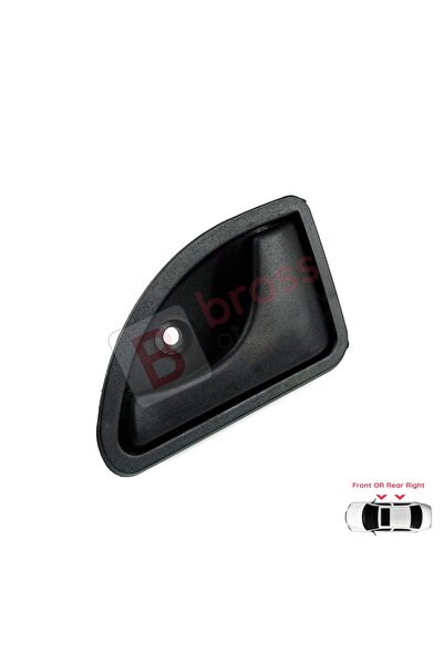 Bross Otomotiv Right Inner Door Release Handle Black Compatible for Renault Kangoo Mk1 Twingo I Nissan Kubistar X76 8200259376
