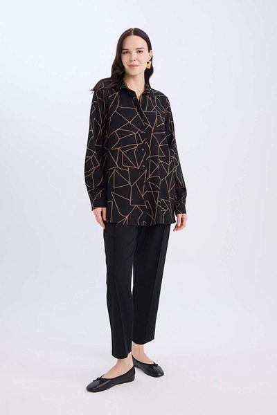 DeFacto Regular Fit Bow Collar Belmando Long Sleeve Shirt D5946Ax24Wn