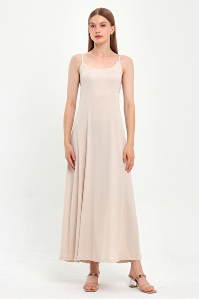 ALEXANDERGARDI فستان طويل بحمالات رفيعة (B23-0052 02 B23-421)