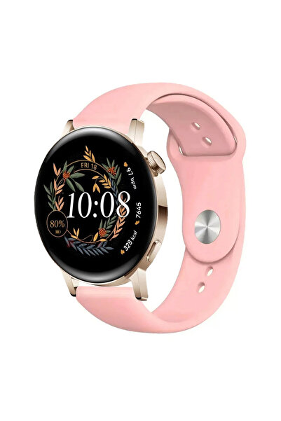 Tagomoon Huawei Watch Gt 3 Elegant 42mm Uyumlu Yumuşak Dokulu Silikon Kordon Kayış